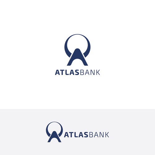 Logo for Atlas Online Bank. Design by One Seven Four