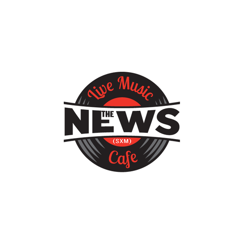 the news music cafe sxm, REVAMP the old logo add live (as in live music). keep it simple .  Design réalisé par BeaneDesign