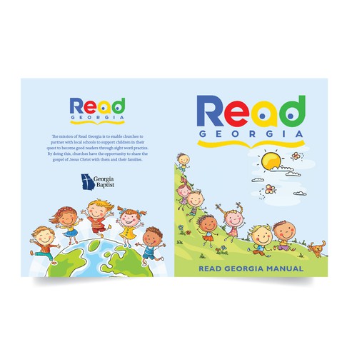 A book cover to inspire volunteers reading to children! Design by romy