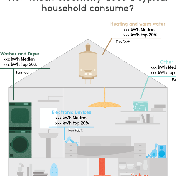 Infographic: How much electricity does a typical household consume?