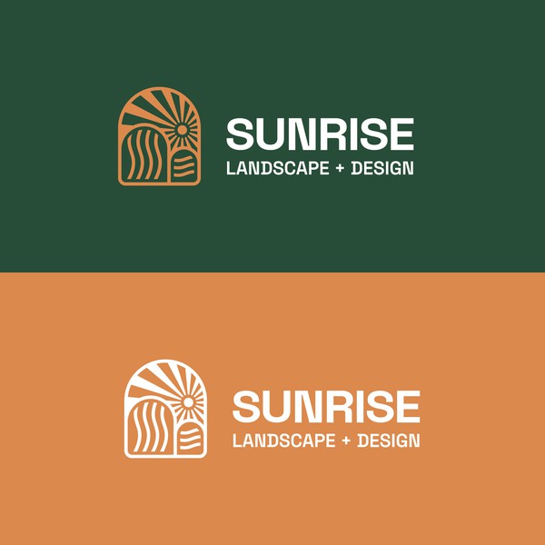 Logo for a landscaping and design company