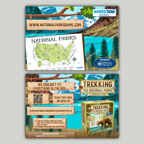 Looking for a Great Postcard for our National Parks game! Design by allMarv