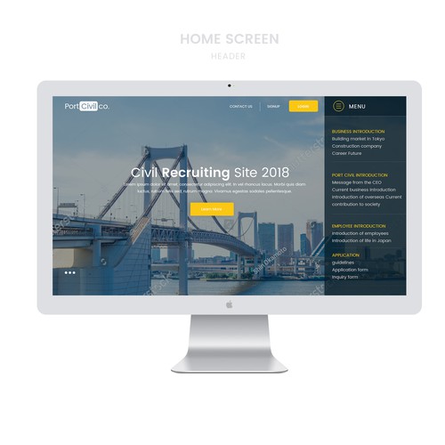 Diseño de página web propuesta en el concurso por Designs Divine ™