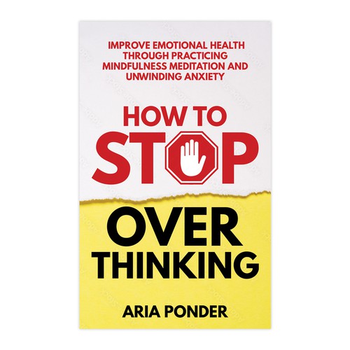 Diseño de Design a Captivating Book Cover to Stop Overthinking de Retina99