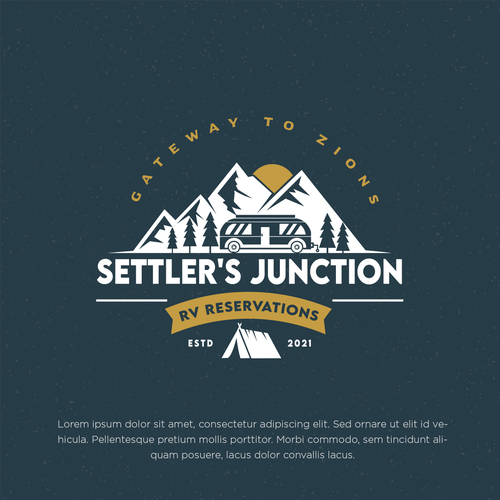 Logo Design for Settler's Junction RV Resort Design by mitramitra