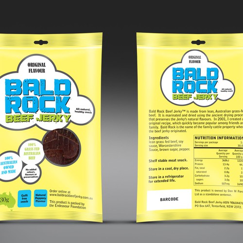 Beef Jerky Packaging/Label Design Design by Rumon79