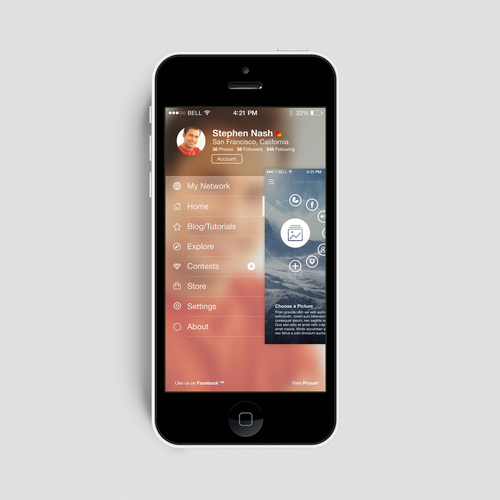 Award winning design for best in class mobile app PicsArt Design by paul_cathalifaud