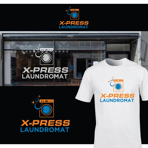 Design a modern, simple logo for a Laundromat! Design by pro design