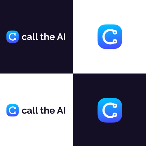 AI Communication Logo Design by FahadShahid