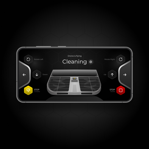 App for a window cleaning drone Design by V888