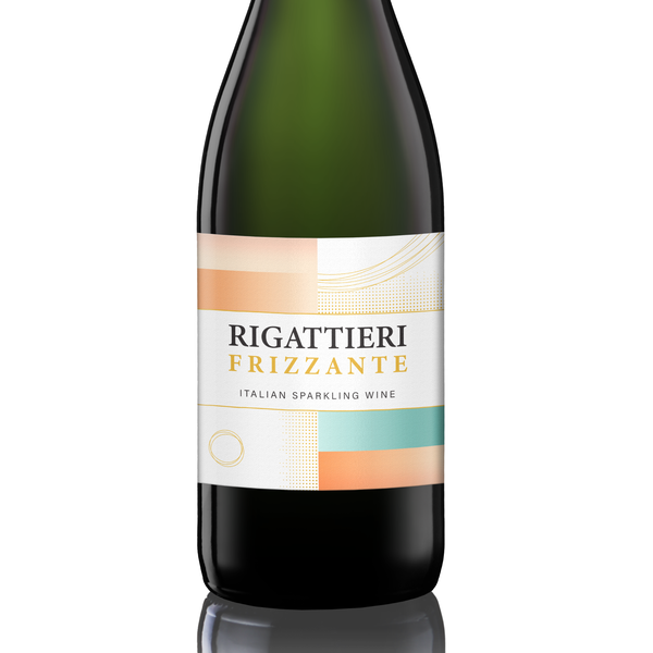 Label design for Frizzante Rigattieri, Italian wine