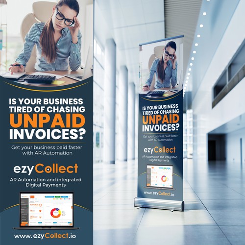 B2B Saas Pull Up Banner for Trade Show Design by Sketch Media™