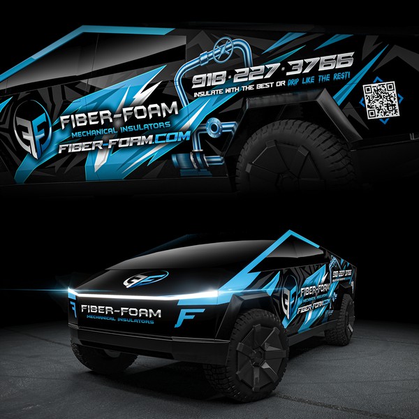 Bold Cybertruck Wrap