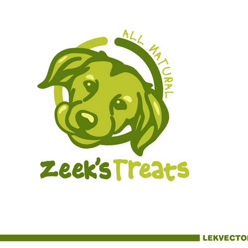 LOVE DOGS? Need CLEAN & MODERN logo for ALL NATURAL DOG TREATS! デザイン by Lekvector
