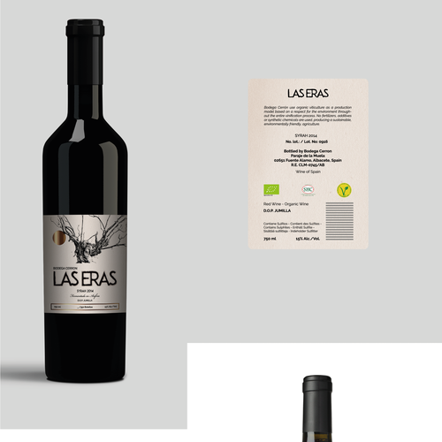 ORGANIC EXCLUSIVE WINE LABEL DESIGN - BODEGA CERRON Design by OtomPotom