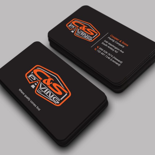 Design We are an asphalt paving company  card with character, style, stands out from everyone nothing bland no white ,add stuff por LAXMI DESIGNHUB