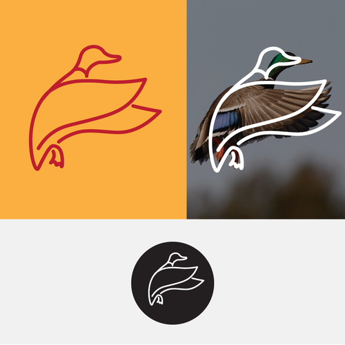 Modern duck logo for professional setting Design by GRAAFILINE