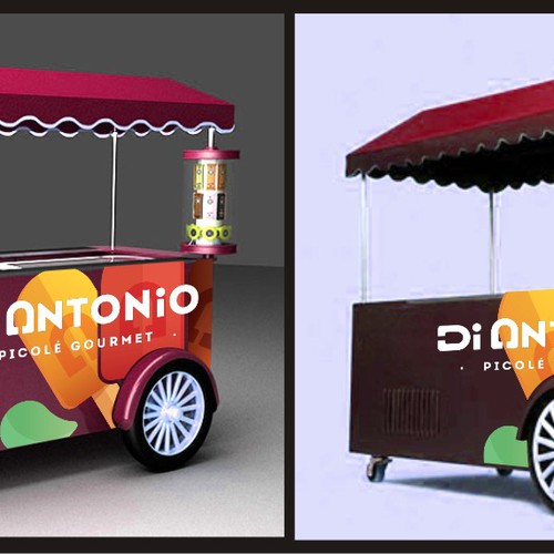 I need a design to customize ice cream cars with logo Di Antonio Gourmet Design by BennyRafido