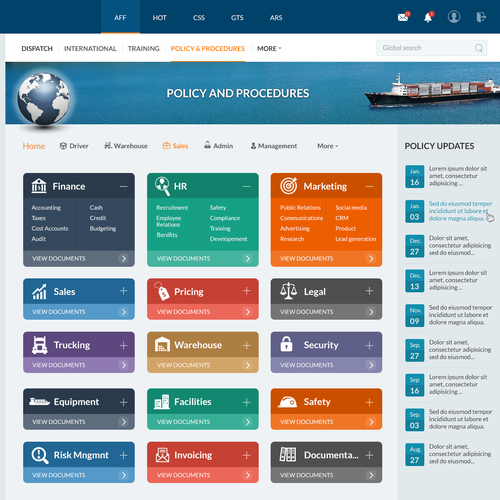 Design a Transportation SharePoint Intranet homepage (Simple and attractive) Design von Rumezant