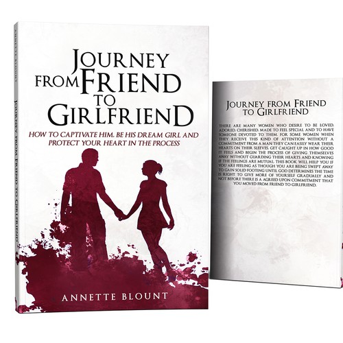 Design a book cover that is fun and playful to help single women experience love beyond friendship Design by MajaK3