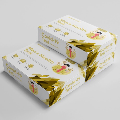 Design a box for convenient at home diagnostic testing Diseño de rizal hermansyah
