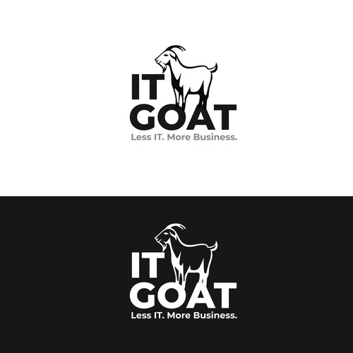 Bad Ass Goat logo for IT Consulting company. Something that will look awesome on company swag. Design by Global Arts