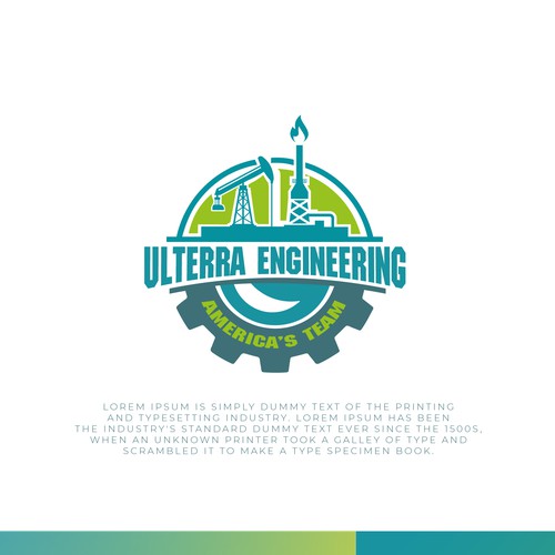 Diseño de Oil & Gas Engineering Logo de iamhasib