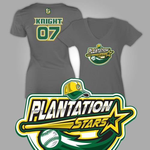 Baseball Shirt Designs - Baseball Team T-Shirt Design - Plate Names  (desn-631p5)