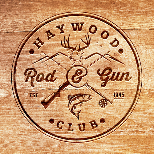 Logo for Rod and Gun Club established in 1946 in Western NC Design by Kristanna