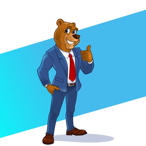 Cartoon Bear Mascot for Law Firm! Design by hasahatan