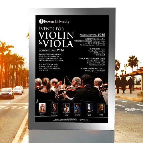 Music Series Poster violin/viola Design by Bayu5150