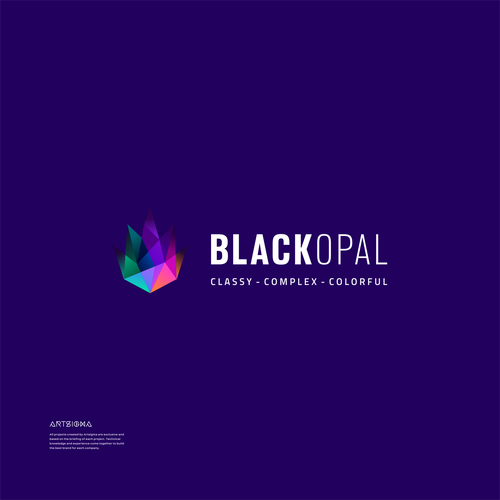 Black Opal - New CBD Hemp Brand Design réalisé par artsigma