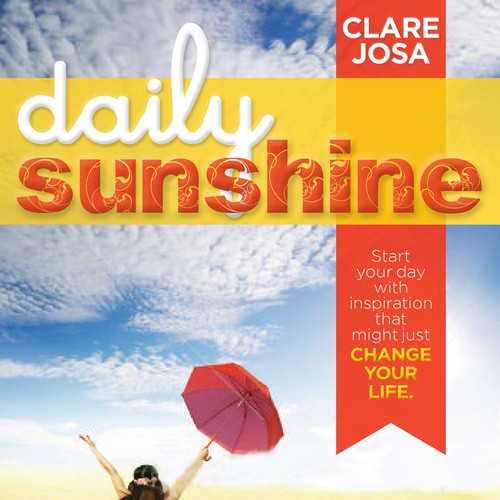 Daily Sunshine Book Cover - help people feel inspired, every day, and perhaps even change the world! Diseño de DesignsDoneNow