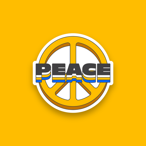 Design di Design A Sticker That Embraces The Season and Promotes Peace di Pixelax