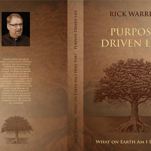 Book cover redesign for "What on Earth Am I Here For? The Purpose Driven Life" by Rick Warren Design by Kaelgrafi