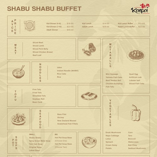 Designs | Design a 2 sided restaurant menu | Menu contest