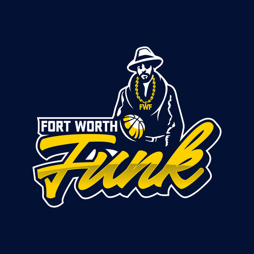 Basketball Logo for Team 'Fort Worth Funk' - Your Winning Logo Featured on Major Sports Network Design by EMLanderz