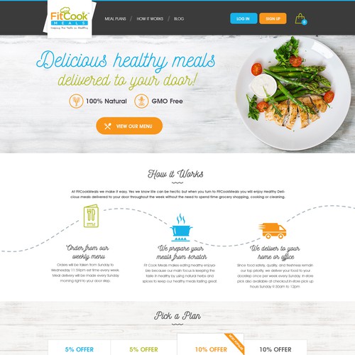 Designs | Meal prep company looking for an epic website redesign | Web ...