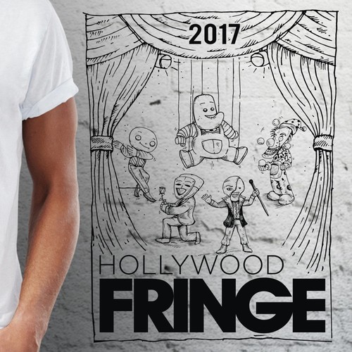The 2017 Hollywood Fringe Festival T-Shirt Design by BRTHR-ED