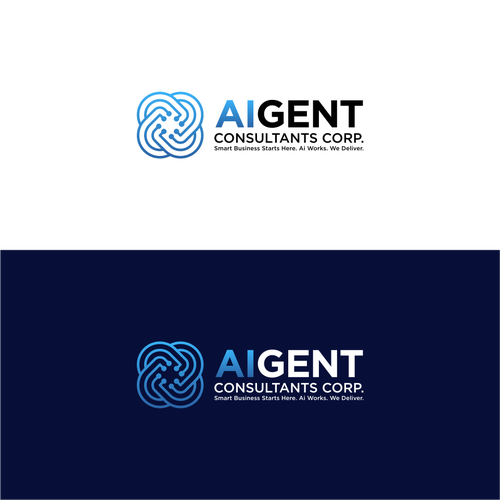 AI Agent Company: Appealing to small to medium sized businesses. Design by 71Z Dezign