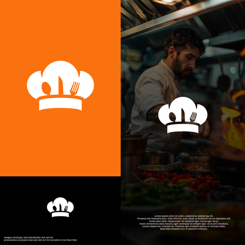 "CHEF": Food & Cooking Social Media Logo Design by emardesigns