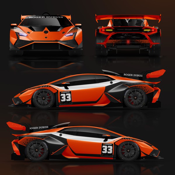 Design by Stas Aer titled "Lamborghini Super Trofeo EVO 2 Wrap"