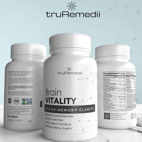 Design minimalist supplement label for a premium brand Design by Tamara.D