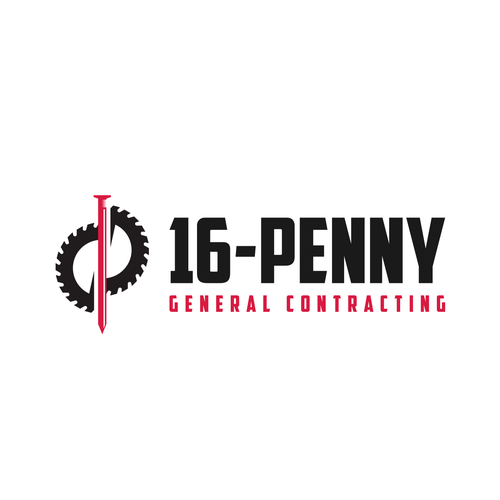 "16-Penny" Vintage Badge-Style Construction Logo Design by Arfian Huda