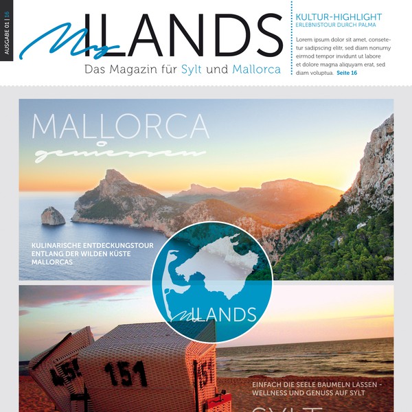 Cover design for a magazine