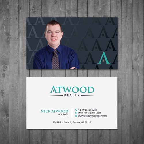 Designs Atwood Realty Business Card for a new real estate office