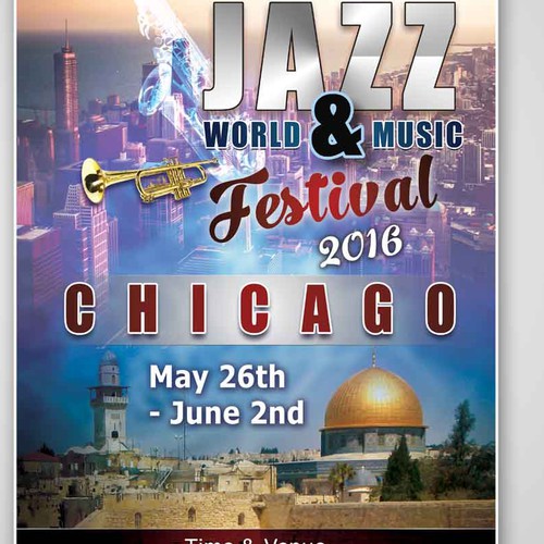 Israeli Jazz and World Music Festival Ontwerp door art_satyajit