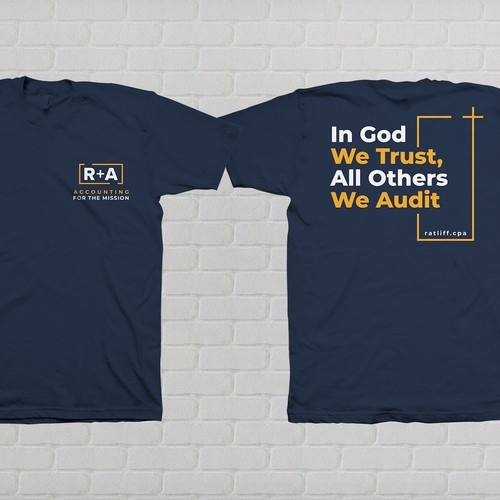 We need a t-shirt for a modern, accounting firm who Audits Non-Profits Design by Wild Republic