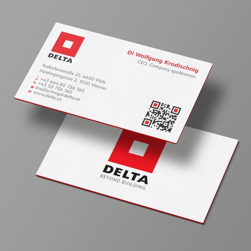 DELTA Business Card Relaunch Design réalisé par Design sp