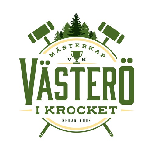 Legendary croquet tournament in Sweden. First logo ever. Looking for unique croquet vibe, creativity, and retro look! Design by TJCD